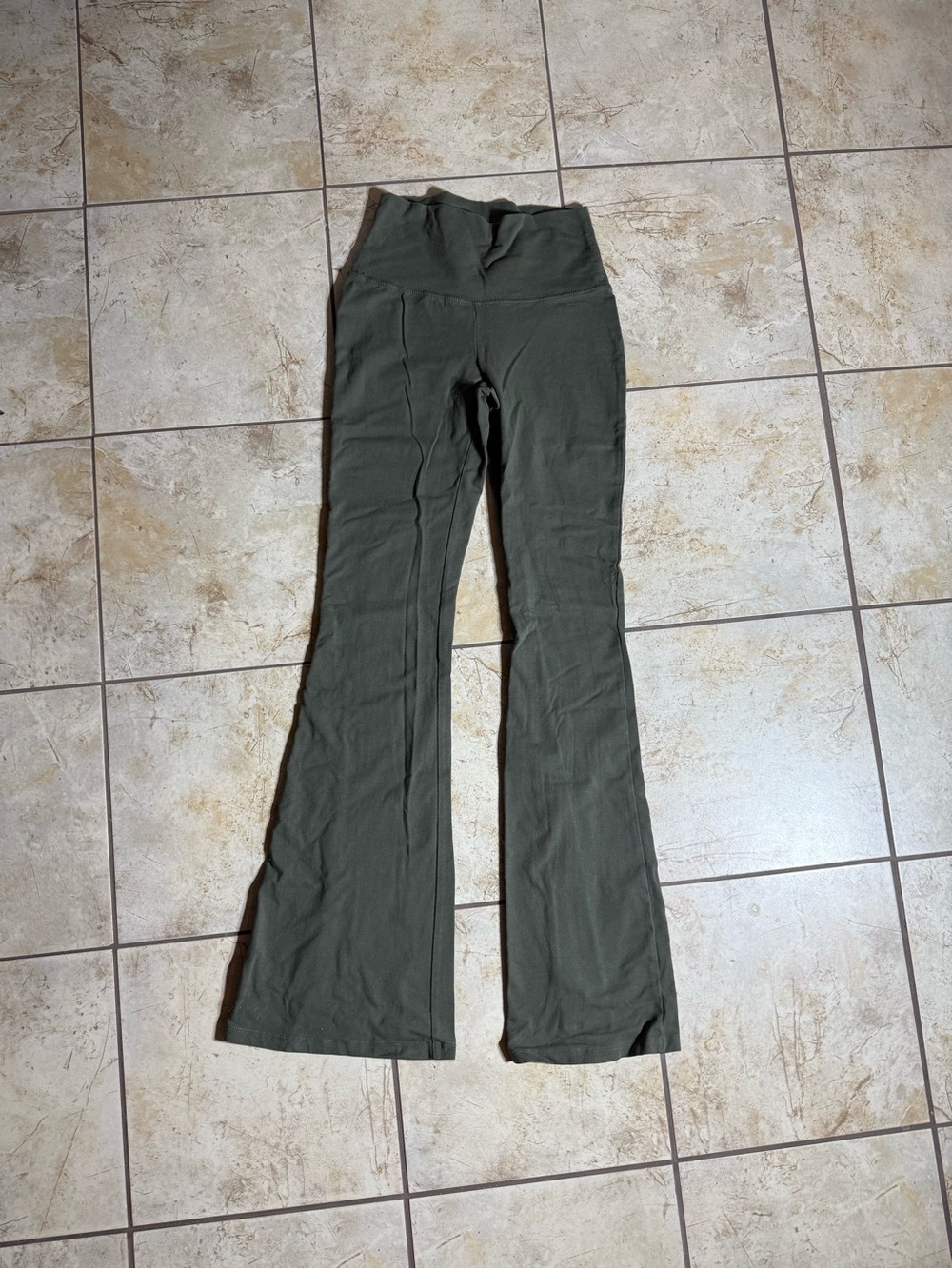wild fable Olive Green High-Rise Flare Leggings
